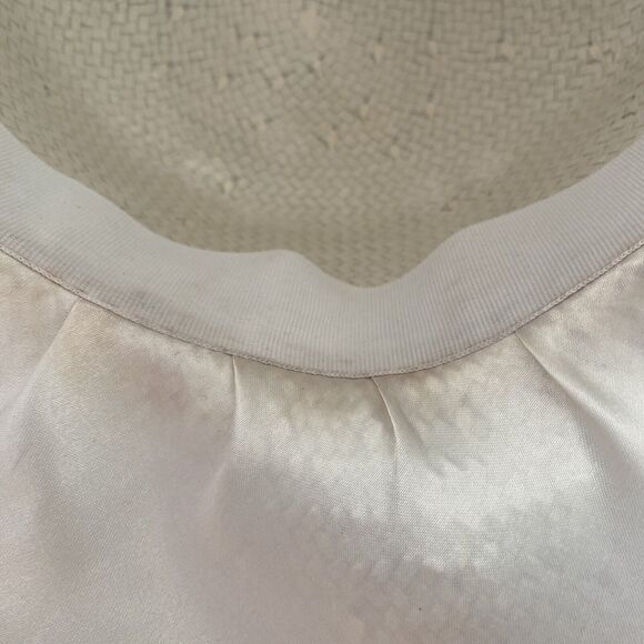 Ben Marc Hat Black & White Derby Dress Church Structured Hat w Satin 3D Flower - Picture 7 of 9